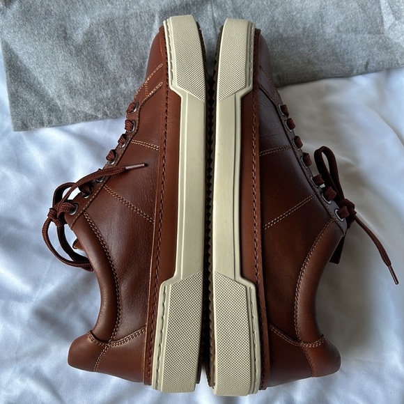 Allen Edmonds Brown Porter City Derby Lace-up Sneaker Size 8.5 Genuine Leather - Picture 10 of 17